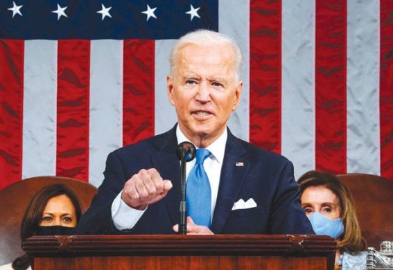 Biden rolls out sweeping legislative agenda in his 1st address to Congress