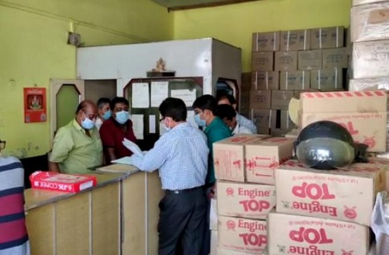 Black-Marketing : Food Dept raided Godown at Central Road, Agartala 