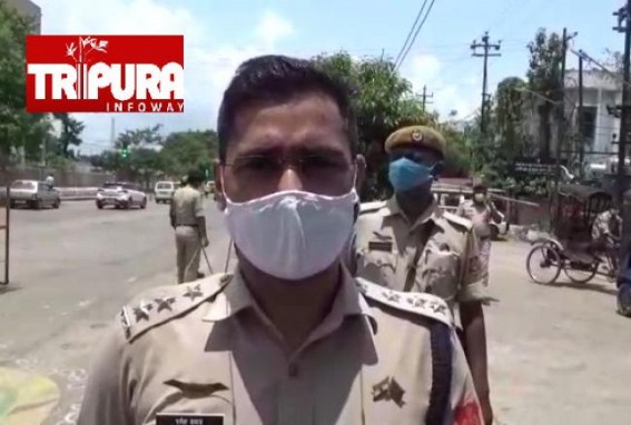 Police urged Agartala Residents not to go out except Emergency Purposes : 'Stay Home as Curfew has been imposed to Break Coronavirus-Chain', Says SDPO