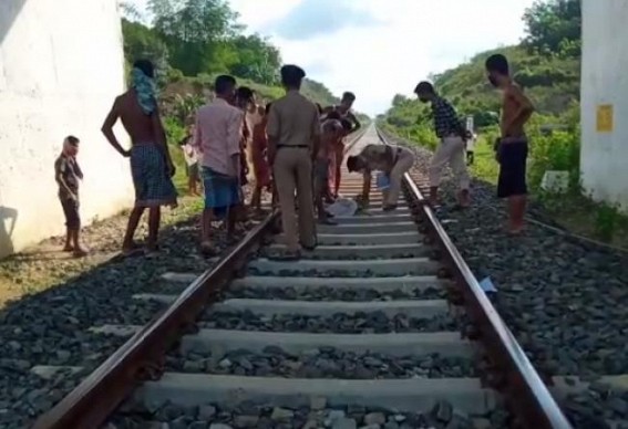 58 years old man's body was recovered from a railway track, Belonia