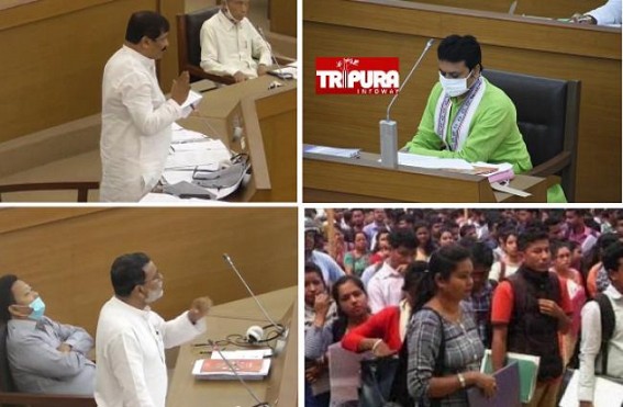 Assembly Heated Up after BJP MLA Sudip Roy Barman, MLA Asish Saha opposed Outsourcing Recruitment instead of TPSC, Abolition of Vacant Posts : Asked, 'Whose Job Data is Correct ? CM's 23,001 Jobs or Education Minister's 7,551 Jobs?'
