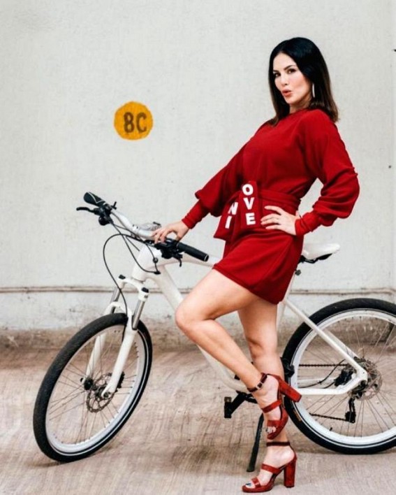 For Sunny Leone 'cycling is the new glam'
