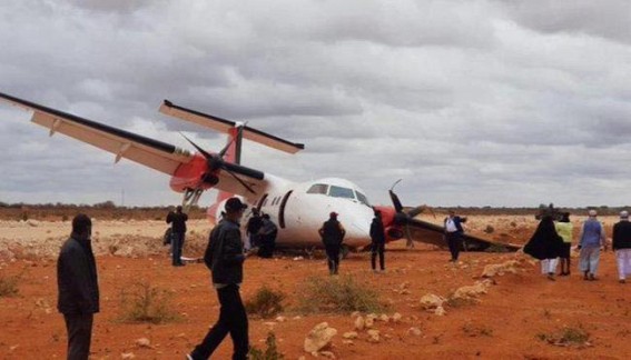 Plane crash-lands in Somalia with over 40 passengers onboard