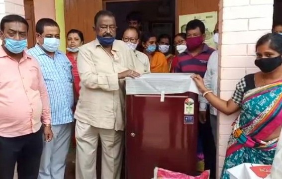BJP MLA Surajit Datta promotes 'Dowry', helps a poor family to pay off Refrigerator as Dowry Gift in Daughter's Marriage 