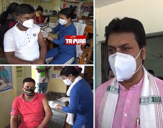 Tripura Covid Cases Surging High, 2 Deaths Today, Vaccine-Shortage erupts Resentments : Biplab Deb urged Public to 'Keep Patience' for Vaccine, Assured, 'All Will be Vaccinated'