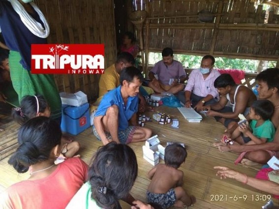 House to House Malaria Testing in Tripura Villages 