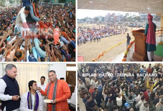 3rd Anniversary of Tripura BJP's Victory under Biplab Deb : A Journey from 'Cholo Paltai' to 'Cholo Ultai' : Why BJP's Popularity drastically downed in Tripura within 3 Years of a Landslide Victory ?
