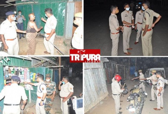 Tripura, COVID-19 Second Wave Management : Cops in Action as Night Curfew Started from night 10 PM, Violators were pushed to Police Lockup : Tight Security Imposed in Municipal BodiesÂ 