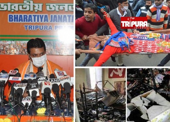 Biplab Deb gets Trolled as Netizens slammed him for 'DRAMA' over Bengal's alleged Post Poll Violence : Public remind Biplab Deb about Cruelty, Brutal Attacks on 10323 Teachers, Organized Attacks on Oppositions in Tripura