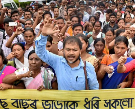 New Assam MLAs sworn-in, jailed leader Gogoi draws all attention