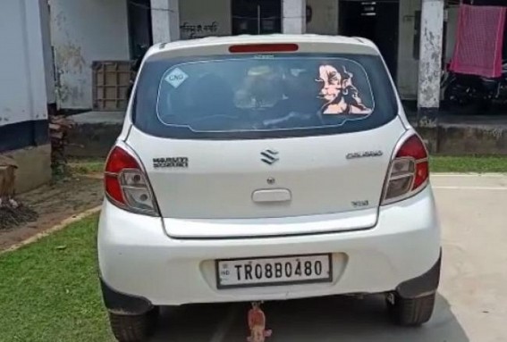 Foreign liquor Seized from BJP Pristha Pramukha's Car during Home-Delivery sales amid Curfew in Belonia