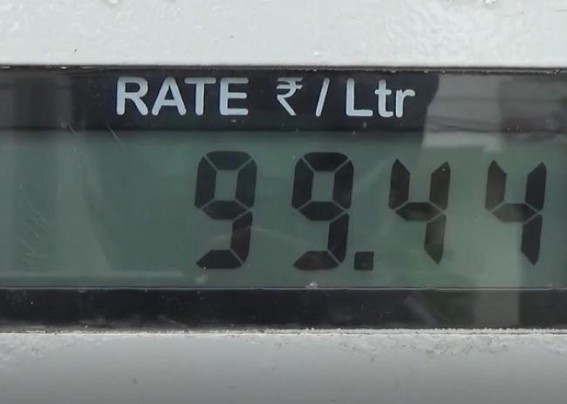 Acche Din ? Record breaking petrol price reported in Tripura today