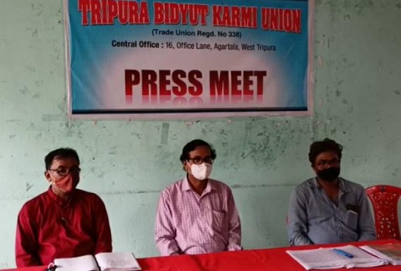 Tripura Bidyut Karmi Union held press conference with 9-point demand