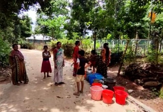 No water supply for more than a week in Harina Tilla village : Resentment erupted among the villagers