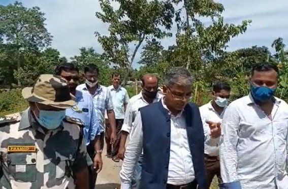 Bangladesh High Commissioner team visited India-Bangladesh Border at North Tripura, South Tripura