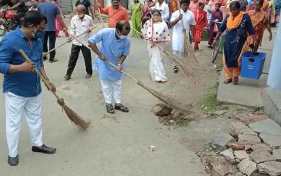 BJP Party organized Cleanliness Drive on PM Modi's Birthday Week 
