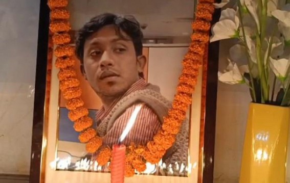 CPI-M's Youth wing paid tribute to murdered journalist Santanu Bhoumik
