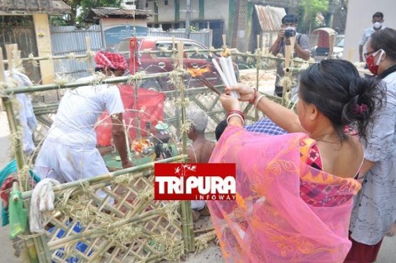 Auspicious Garia Puja observed in Tripura following COVID-19 Guidelines 