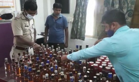 Huge quantity of Liquors Seized from a house by Ramnagar Outpost 