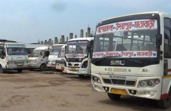 With 7 points demands Tripura Private Transport Workers Union placed a deputation