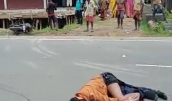One Person died in a terrible road accident at Fulkumari