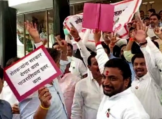 Maha 'Khoke campaign': Shinde group, Oppn MLAs in jostling, fisticuffs outside Legislature