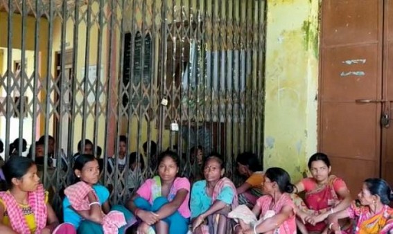 Teachers’ Crisis hit Tripura Schools : Parents locked school in Khowai protesting Teachers’ Crisis, Teachers’ Transfer