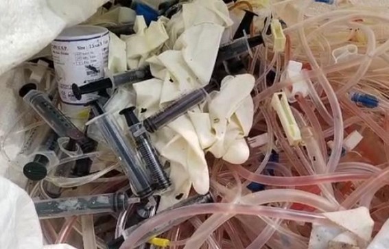 Used syringes are illegally exported from GB Hospital for re-reselling