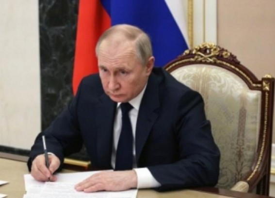 Putin signs law to suspend Russia's participation in arms treaty with US