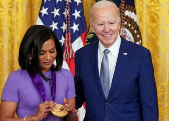 Biden awards prestigious National Medal of Arts to Mindy Kaling