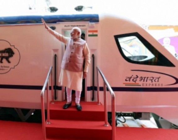 PM Modi flags off Chennai-Coimbatore Vande Bharat train