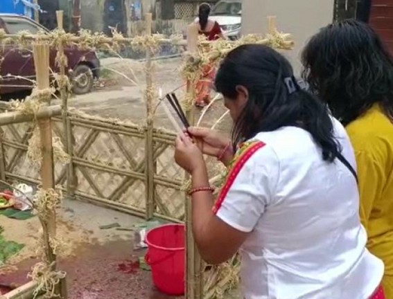 Auspicious Garia Puja Observed by People across Agartala