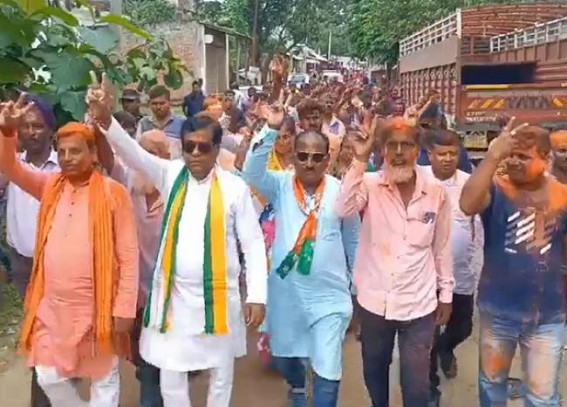 Tripura By-Poll Results : Enthusiasm among BJP workers at BJP’s Victory Rally in Boxanagar amid allegations of massive Rigging during Polls