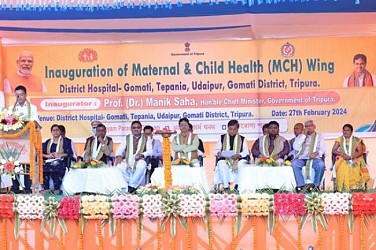 A 50-bedded maternal and child health building for mothers and children has been started in Udaipur District hospital. TIWN Pic Feb 27