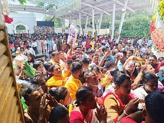Maha-Ashtami puja at Agartala Durga Bari. TIWN Pic Sep 30