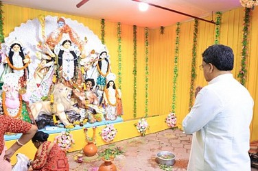 Tripura CM greeted state's people on the occasion of Bijaya Dashami. TIWN Pic Oct 2