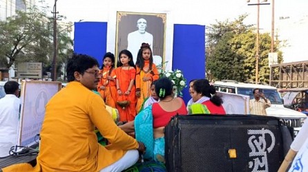 A rally was organized to mark saint Sri Ramthakur on his 166th birth anniversary in Agartala. TIWN Pic Jan 31