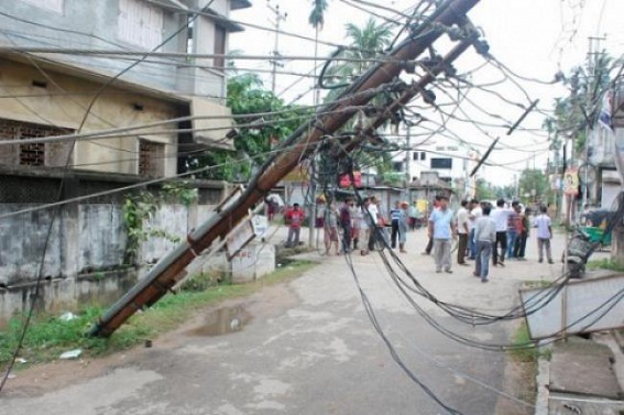 Thunderstorm, Rain, Power cut disrupt normal lives
