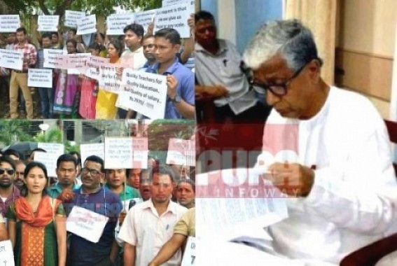 SSA Teacher hits Chief Minister for his Political Biased Attitude towards Teachers : Since 7 yrs CM escaping to meet SSA Teachers, but meeting CPI-M backed Teachers' Association 