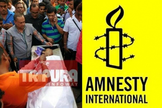 Tripura’s journalist killing-series raised at London, Amnesty International condemns attack upon ‘Freedom of Speech’ Tripura’s journalist killing-series raised at London, Amnesty International condemns attack upon ‘Freedom of Speech’
