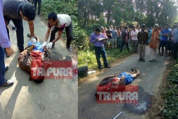 BJP activist shot dead at Atharobla : Party Vice President Rampada Jamatia condemns, accuses CPI-M for barbaric killing