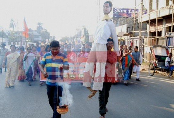 BJP burnt CPI-M leaderâ€™s effigy
