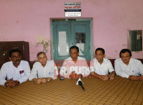 Tripura Pradesh Congress Legal & Human Rights Dept. held press meet