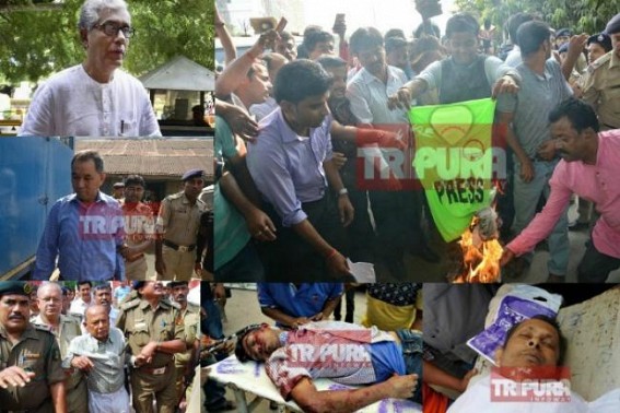 â€˜From Ganadootâ€™s Triple murder case to Santanu Bhaumik, Tripura Police failed to save 4th Pillar of Democracyâ€™, Opposition demands CBI probe in Journalistsâ€™ murder, claims Tapan Debbarma was Manik Sarkarâ€™s right hand 