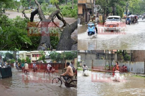 Tripura receives highest rain fall among all Northeast states : Flood like situation, damages, life loss reported 