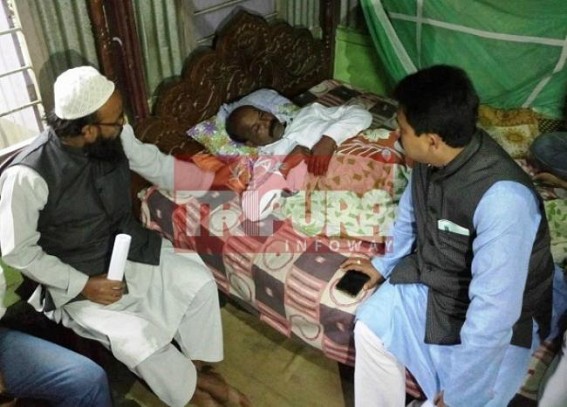 BJP Minority Morcha President visits injured BJP activist’s home at Udaipur BJP Minority Morcha President visits injured BJP activist’s home at Udaipur