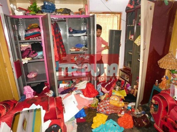 House looted by thieves at Joynagar