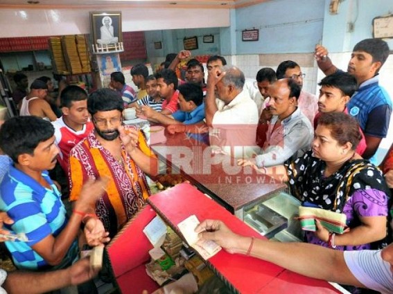 Sweet shops running busy on Bijoya Dasami 