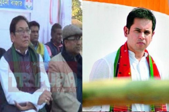 Congress's Election campaign bites dust : 'President Birjit' alone but so called 'working President' Tripura Pappu Pradyot nowhere