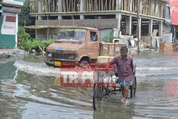 Rain waterlogging in various parts of Capital City 